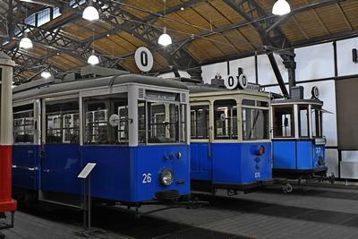 Krakow. Vogn 26, 1076 og 37 på museet på Świętego Wawrzyńca 15.